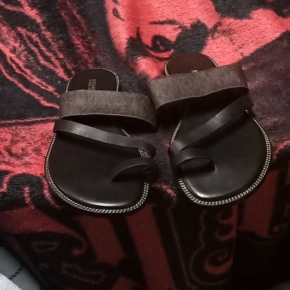 Michael kors sandals new with no box and wallet no strap for the wallet